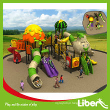 Novo equipamento de playground plástico exterior usado no parque pré-escolar LE.SG.011